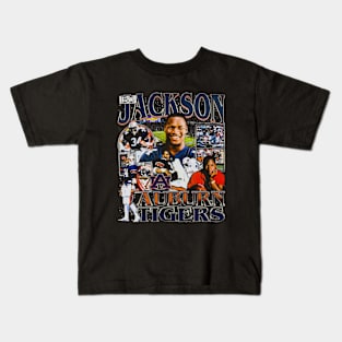 Bo Jackson College Vintage Bootleg Kids T-Shirt